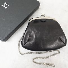Y's ワイズ ヨウジヤマモト 財布 コインケース がま口 チェーン レザー
