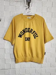 MAY BLUE イェロー "WONDERFUL DAY" レディース スウェットのサムネイル