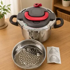 T-fal ティファール クリプソプラス Clipso+ 圧力鍋 4L IH・ガス対応 蒸し器付き ステンレス 両手鍋のサムネイル