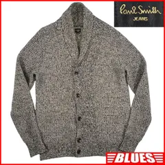 Paul Smith JEANS ポールスミス カーディガン セーター ニット M グレー ショールカラー ウール メンズ ニット_セーターサイズM一覧←SEULB屋着古← HS841のサムネイル