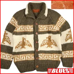 Cowichan Shepherd カウチンシェパード カウチンセーター XXXL ニット 鷲 カナダ ウール 古着 メンズ カウチンセーターサイズXL一覧←SEULB屋着古← HS847のサムネイル