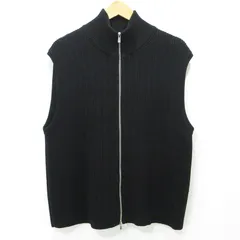 【三重本店】 中古 BATONER | バトナー × STUDIOUS ステュディオス別注 OVERSIZE DRIVERS KNIT VEST オーバーサイズドライバーズニットベスト ウールニットジップベスト ブラック サイズ：F 【104】のサムネイル