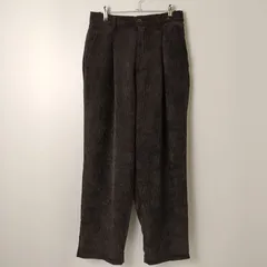 ジュンレッド JUNRED 『こめ』×JUNRedコーデュロイワイドテーパードパンツ 【M】 ブラック／黒のサムネイル