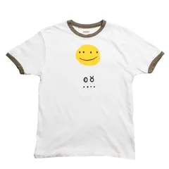 KAPITAL キャピタル 20 天竺 スマイル 半袖Tシャツ K2204SC102 JAPAN製 コットン ホワイト ブラウン サイズ2 美品 中古 4c073560のサムネイル