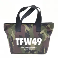 【美品】TFW49 カートバッグ ブラウン×ダークグリーン 迷彩 カモフラ 内ポケット付 ゴルフ TFW49のサムネイル