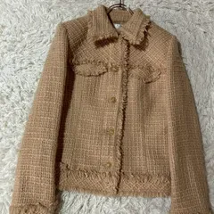 MK KLEIN+ ツイードアウター ベージュ 38 ジャケット風 キレイめ フォーマルのサムネイル