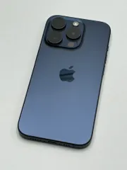 【海外版中古B】iPhone 15 Pro 128GB ブルーチタニウム バッテリー【83%】 SIMフリー 白ロムのサムネイル