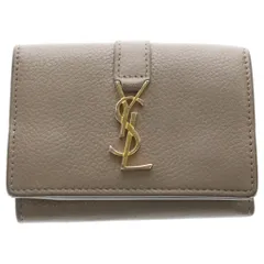 SAINT LAURENT PARIS (サンローランパリ) Wallet オリガミ カサンドラ タイニーウォレット 財布 ベージュ 620287のサムネイル
