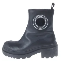 Christian Dior (クリスチャンディオール) サークルロゴ厚底ショートブーツ ブラック #37 1/2のサムネイル