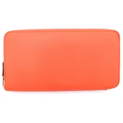 HERMES (エルメス) アザップロング シルクイン ロングウォレット 長財布 カードケース レッド オレンジ エプソン レザー T刻印 シルバー金具のサムネイル
