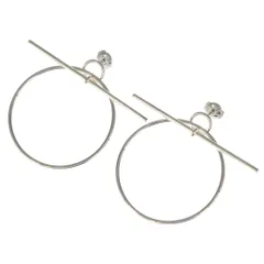 HERMES (エルメス) ループMM フープピアス 925 シルバーのサムネイル