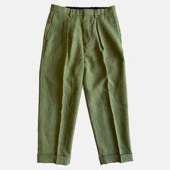 美品 ワコマリア× ドーメル PLEATED TROUSERS パンツ ミントM - メルカリ