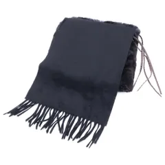 FENDI (フェンディ) カシミア ファー ストール マフラー ブラックのサムネイル