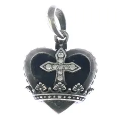 Justin Davis (ジャスティンデイヴィス) BLACK HEART ペンダント シルバー/ブラック SPJ486のサムネイル