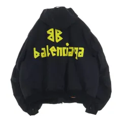 BALENCIAGA (バレンシアガ) 24AW Tape Type ライト フーデッド ボンバージャケット ブラック 791103 00407のサムネイル