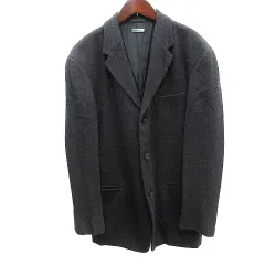 バーニーズニューヨーク BARNEYS NEW YORK ヴェスティメンタ VESTIMENTA テーラードジャケット シングル 総裏地 ウール 46 M チャコールグレー /AUのサムネイル