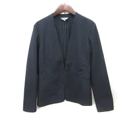 ユナイテッドアローズ A DAY IN THE LIFE UNITED ARROWS ノーカラージャケット 38 M 紺 ネイビー /YIのサムネイル