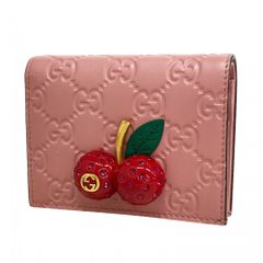 GUCCI さくらんぼ 二つ折り財布 新品未使用 チェリー グッチ折財布