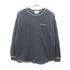 チャオパニック ティピー CIAOPANIC TYPY Tシャツ カットソー クルーネック ワンポイント 刺繍 長袖 ONE チャコールグレー 白 ホワイト /MSのサムネイル