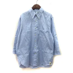 カトー KATO` シャツ 長袖 ボタンダウン L 水色 /YIのサムネイル