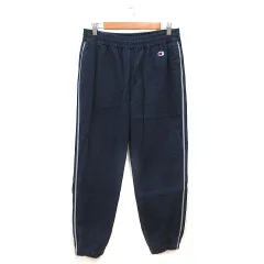 チャンピオン CHAMPION ジョガーパンツ ワンポイント ライン M 紺 ネイビー グレー /MSのサムネイル