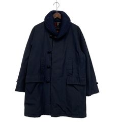 【美品】VAN ヴァンヂャケット ウール ドンキーコート ネイビー ヴァン VAN JAC ドンキーコート ネイビー 裏地チェック L - メルカリ