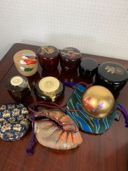 豪華 茶道具 8点セット 蒔絵棗 茶入 仕覆付 お稽古 茶事 漆芸 豪華 茶道具 8点セット 蒔絵棗 茶入 仕覆付 お稽古 茶事 漆芸 豪華