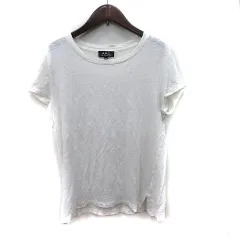 アーペーセー A.P.C. Tシャツ カットソー 半袖 麻 リネン XS 白 ホワイト /YIのサムネイル