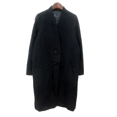ロッソ ROSSO アーバンリサーチ コート ロング シングル 総裏地 ウール カシミヤ混 F 黒 ブラック /MNのサムネイル