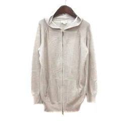 ダナキャランニューヨーク DKNY パーカー ニット ジップアップ P S ライトベージュ /MNのサムネイル