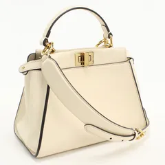 FENDI フェンディ 2WAY ピーカブー ミニ 8BN244 AF2W FIDUE ハンドバッグ カーフ【中古】 レディースのサムネイル