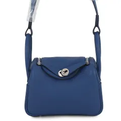 エルメス リンディ ミニ ブルータイ/シルバー金具 トリヨンクレマンス K刻印 HERMES 2wayのサムネイル