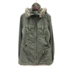 トミーガール tommy girl ミリタリージャケット ライナー付き S 緑 カーキ /YIのサムネイル