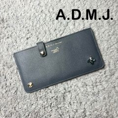 【極美品】A.D.M.J. スリムウォレット 牛革/スワロフスキー 黒 日本製 美品♡A.D.M.J. スリムウォレット 牛革/スワロフスキー 黒 薄型 - メルカリ