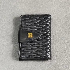 BALLY バリー　ミニウォレット ミニ財布　キルティング　ブラック　名刺入れのサムネイル
