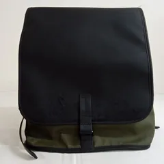 topologie (トポロジー) ブラック×カーキ ランセルバックパック リュック ポケット付き A2YY7-8のサムネイル