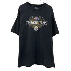 Reebok 半袖 プリントTシャツ XL ブラック リーボック プルオーバー ビッグプリント 両面プリント カットソー 夏物 a807-5352のサムネイル