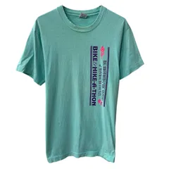 80s USA製 FRUIT OF THE LOOM 半袖 プリントTシャツ L ミントグリーン フルーツオブザルーム 80年代 コットン100 夏物 a807-5367のサムネイル