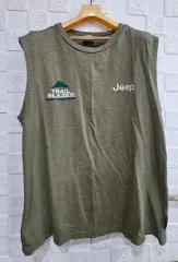 (P)ジープ ノースリーブ Tシャツ カーキ Lのサムネイル