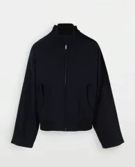 メゾンマルジェラ 19aw バーチェン ウール アウトライン ブルゾン ネイビー 52のサムネイル