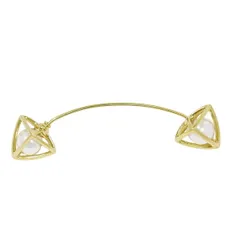 本物 タサキ TASAKI 田崎 リファインド リベリオン ネオ パール 6.8mm 750 YG 片耳 ピアス イエローゴールド ホワイト アクセサリー ジュエリー 中古・のサムネイル
