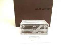 ルイヴィトン LOUIS VUITTON トランク モチーフ クリスタル ペーパーウェイト オブジェ メンズ レディース 【希少】 【未使用保管品】のサムネイル