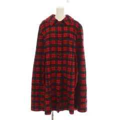 ペンドルトン PENDLETON ポンチョ 上着 赤 レッド 黒 ブラック チェック柄 長袖 /LP3のサムネイル