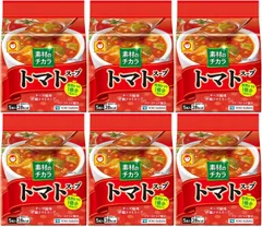 マルちゃん 素材のチカラ トマトスープ (8.1g×5食)×6個  4901990622073/△803477のサムネイル