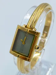 【YVES SAINT LAURENT】腕時計 ゴールド バングル グリーン文字盤のサムネイル