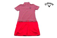 Callaway Used Checkered Polo Dress Women's Golf Wear Size M Tricolor