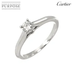 カルティエ Cartier 1895 ソリテール #48 リング ダイヤ 0.19ct Pt プラチナ Solitaire Ring 90326462のサムネイル