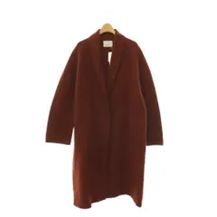 アングリッド UNGRID ダブルフェイスガウンコート ロング ショールカラー M レッドブラウン /DO ■OSのサムネイル