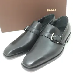 ITSY29CQCZGV 未使用品 BALLY バリー DARREN ビジネスシューズ ドレスシューズ 革靴 モンクストラップ スクエアトゥ ブラック 黒 サイズ メンズ US 7.5 EU 6.5のサムネイル