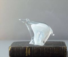 マイセン クリスタル 犬 ドッグ フィギュリン Meissen ガラス工芸